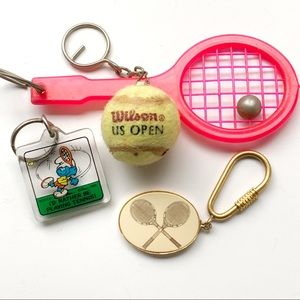 Vintage U.S. OPEN TENNIS Keychains🎄Ornaments